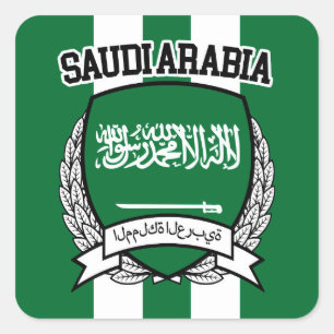 Pegatina Cuadrada Arabia Saudita