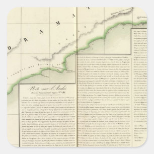 Pegatina Cuadrada Arabia Saudita, Asia 101