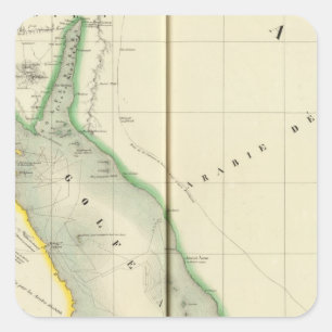 Pegatina Cuadrada Arabia Saudita, Asia 77