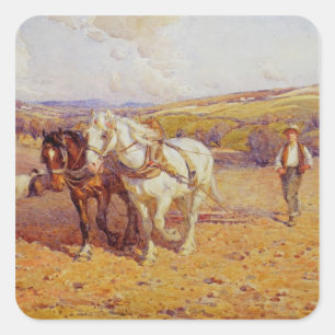 Pegatina Cuadrada Arado