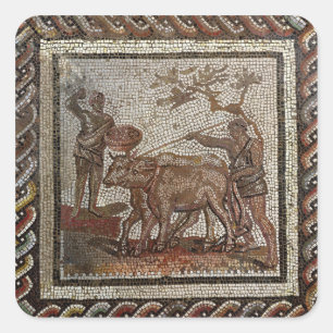 Pegatina Cuadrada Arando, del ANUNCIO Santo-Román-en-Galentury