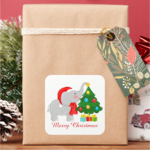 Árbol de elefantes de Navidades cortos agregar peg