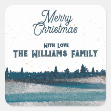 Árbol de Navidad con nieve Feliz Navidad