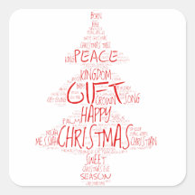 Árbol de Navidad simple tipografía