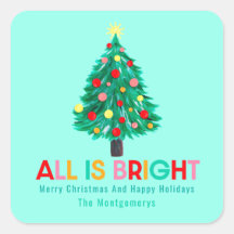 Árbol de Navidad "Todo es brillante" Personalizado