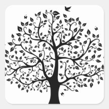 Árbol de vida en blanco y negro