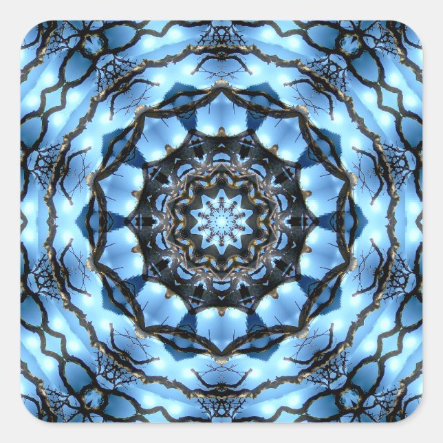 PEGATINA CUADRADA ÁRBOLES (Anverso)