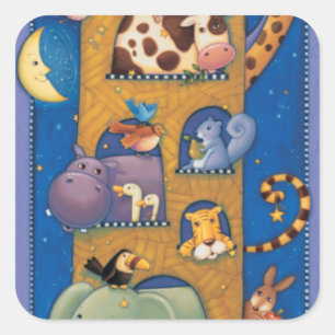 Pegatina Cuadrada Arca alta