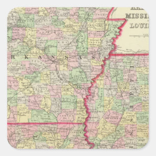 Pegatina Cuadrada Arca, señorita, La