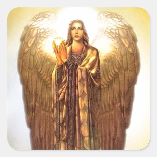 Pegatina Cuadrada Archangel Uriel (Anverso)