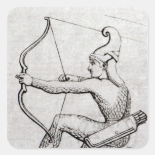 Pegatina Cuadrada Archer