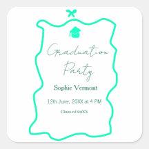 arco de graduación de borde español verde pastel d