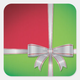 Pegatina Cuadrada arco de navidades