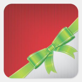 Pegatina Cuadrada arco de navidades