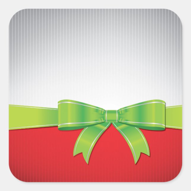 Pegatina Cuadrada arco de navidades (Anverso)