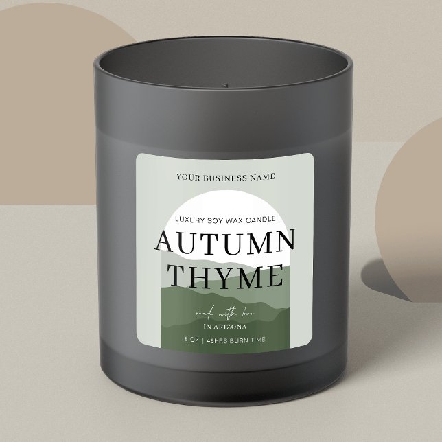 Pegatina Cuadrada Arco verde sabio Bohemia Nombre Vela (Subido por el creador)