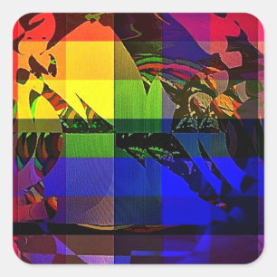 Pegatina Cuadrada Arcobaleno 140