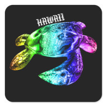 Arcoiris honu de la tribu Hawaii