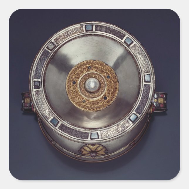 Pegatina Cuadrada Ardagh Chalice, Reerasta, County Limerick (Anverso)