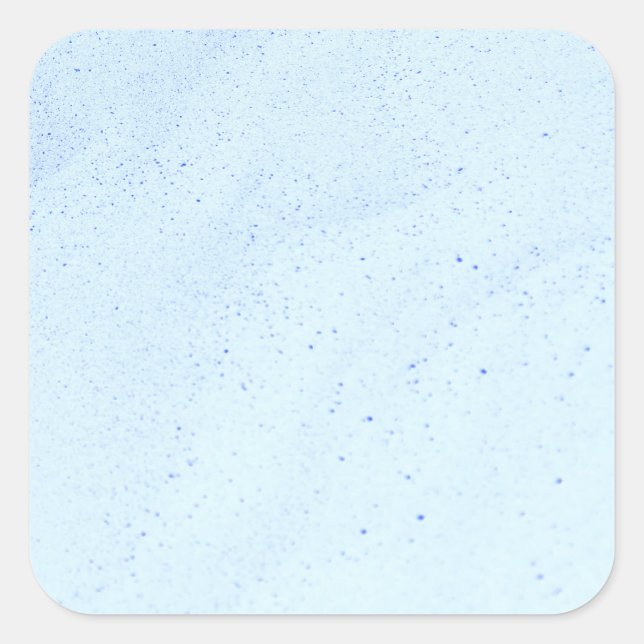 Pegatina Cuadrada Arena Azul Claro (Anverso)