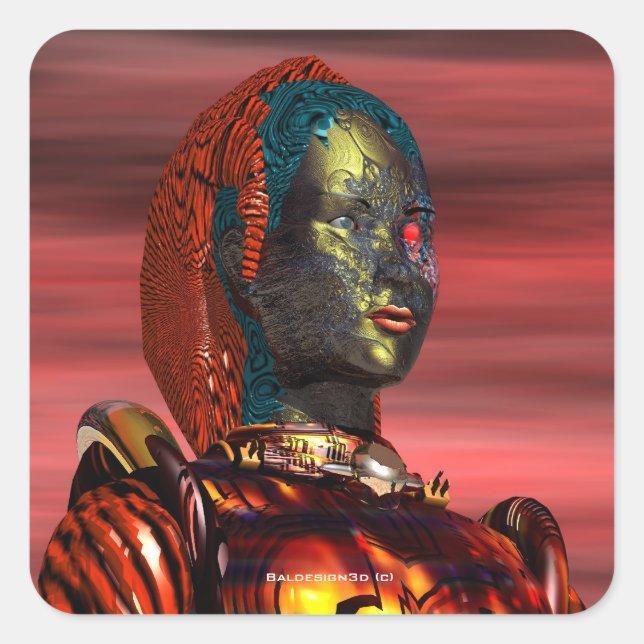 PEGATINA CUADRADA ARES (Anverso)