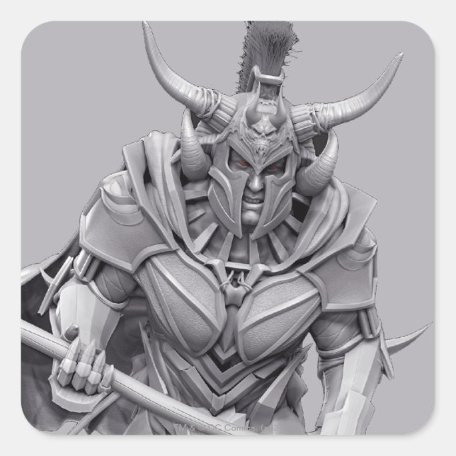 Pegatina Cuadrada Ares (Anverso)