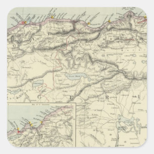 Pegatina Cuadrada Argelia