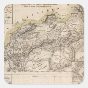 Pegatina Cuadrada Argelia 2