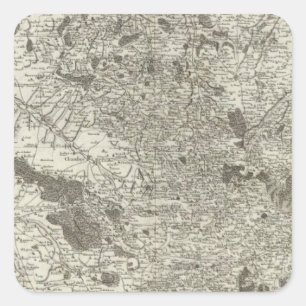 Pegatina Cuadrada Argentan, Falaise