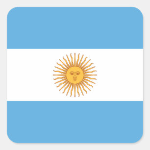 Pegatina Cuadrada Argentina