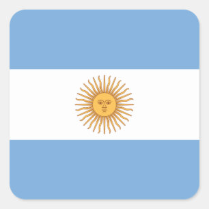 Pegatina Cuadrada argentina
