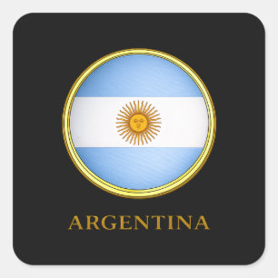 Pegatina Cuadrada Argentina - Bandera de Argentina