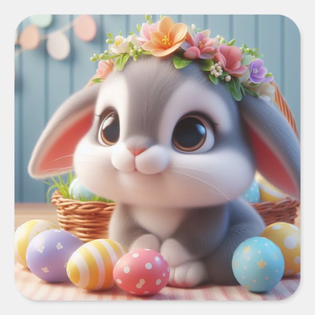 Pegatina Cuadrada Aria (Anverso)