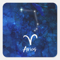 Aries Zodiac Constelación Azul Galaxia Celestial