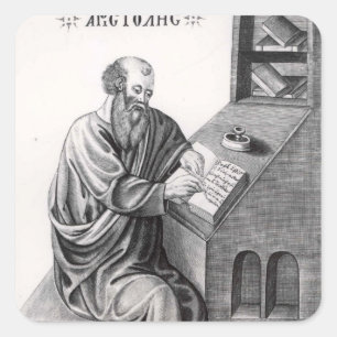 Pegatina Cuadrada Aristóteles