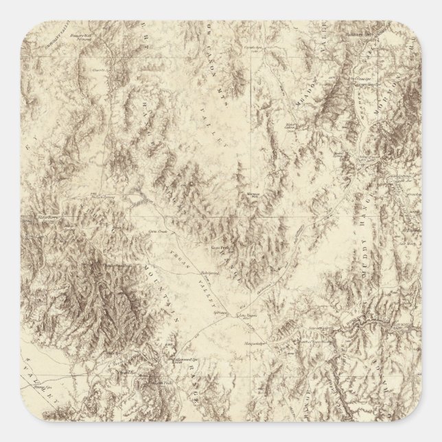 Pegatina Cuadrada Arizona (Anverso)