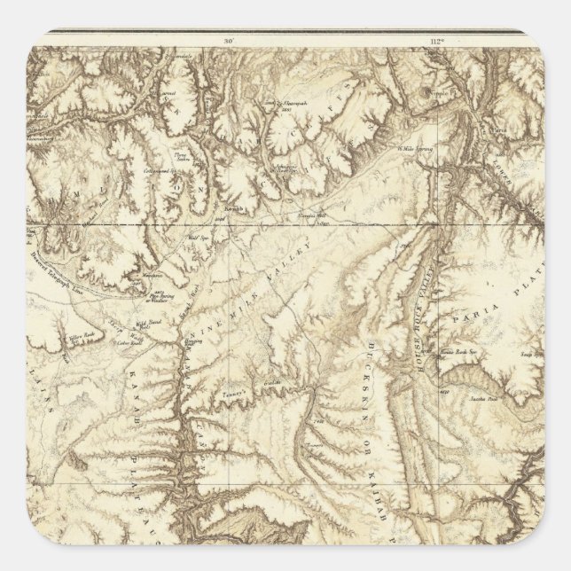 Pegatina Cuadrada Arizona 3 (Anverso)