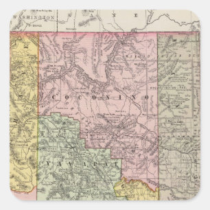 Pegatina Cuadrada Arizona 4