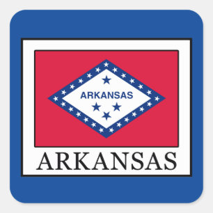 Pegatina Cuadrada Arkansas