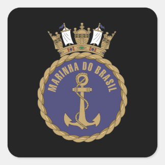 Pegatina Cuadrada "Armada brasileña"