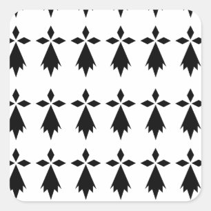 Pegatina Cuadrada armiño bandera Bretaña