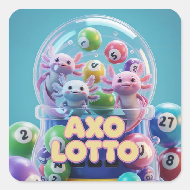 Pegatina Cuadrada Aroma afortunada (Anverso)