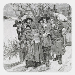 Pegatina Cuadrada Arrestar a una bruja