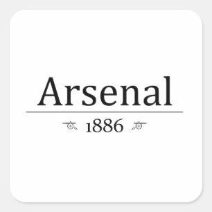 Pegatina Cuadrada Arsenal 1886