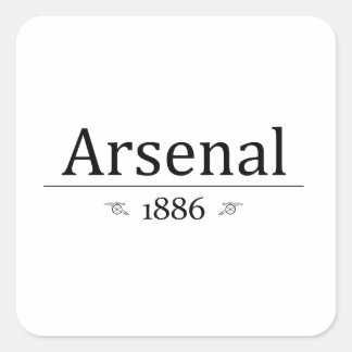 Pegatina Cuadrada Arsenal 1886