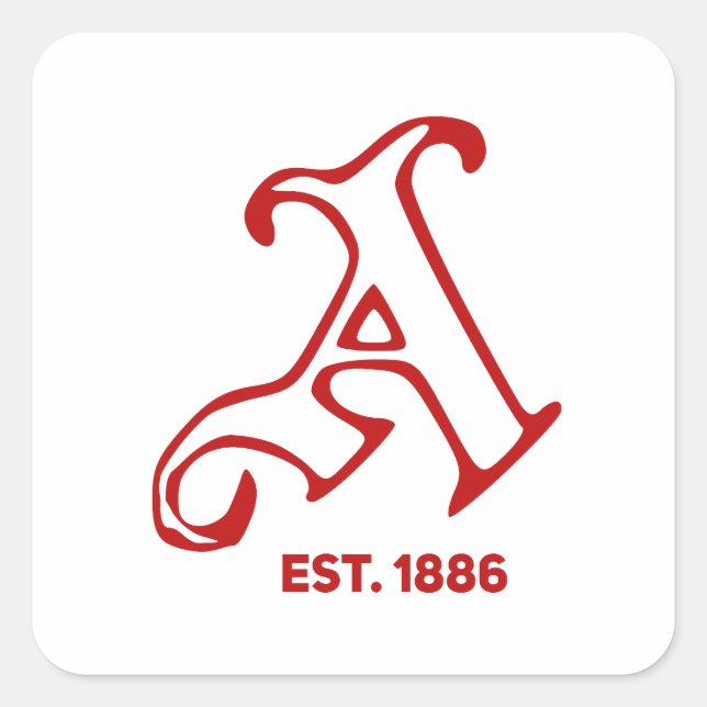 Pegatina Cuadrada Arsenal retro (Anverso)