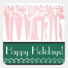 PEGATINA CUADRADA ART DECO