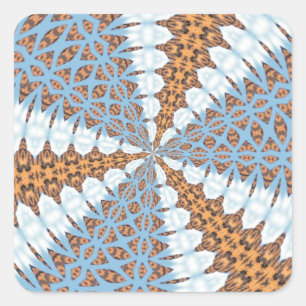 PEGATINA CUADRADA ARTE ABSTRACTO