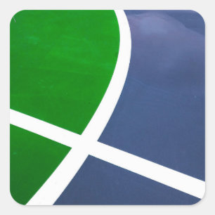 Pegatina Cuadrada Arte de baloncesto