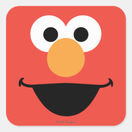 Pegatina Cuadrada Arte de la Cara de Elmo